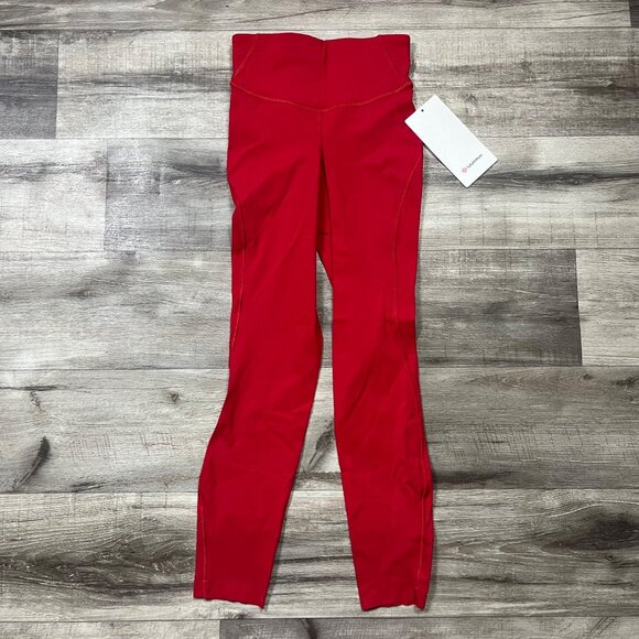 Lululemon Athletic Base Pace HR Tight Yoga Pants Dark Red NWT Women’s Sz 2 - Picture 1 of 8